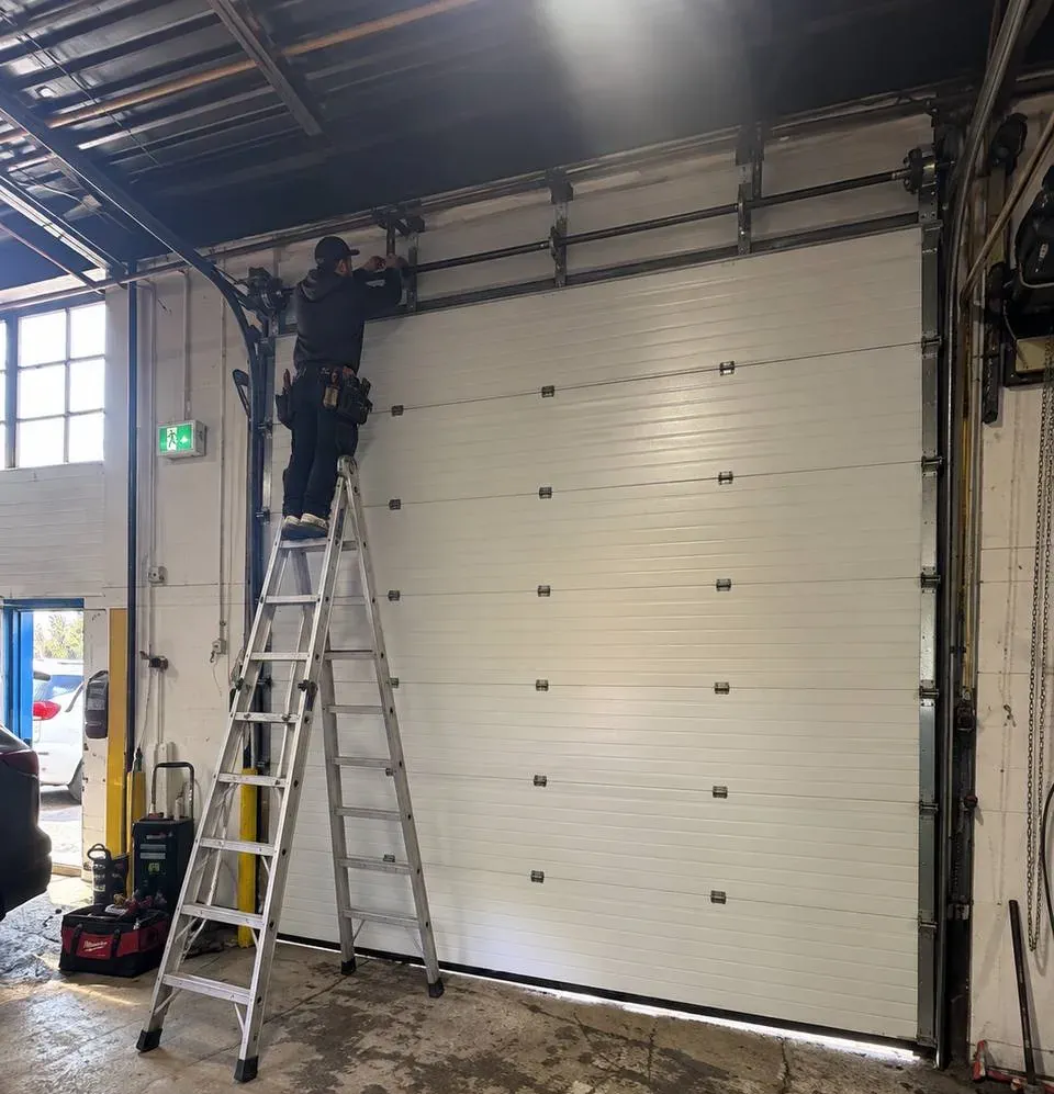 Garage door spring replacement