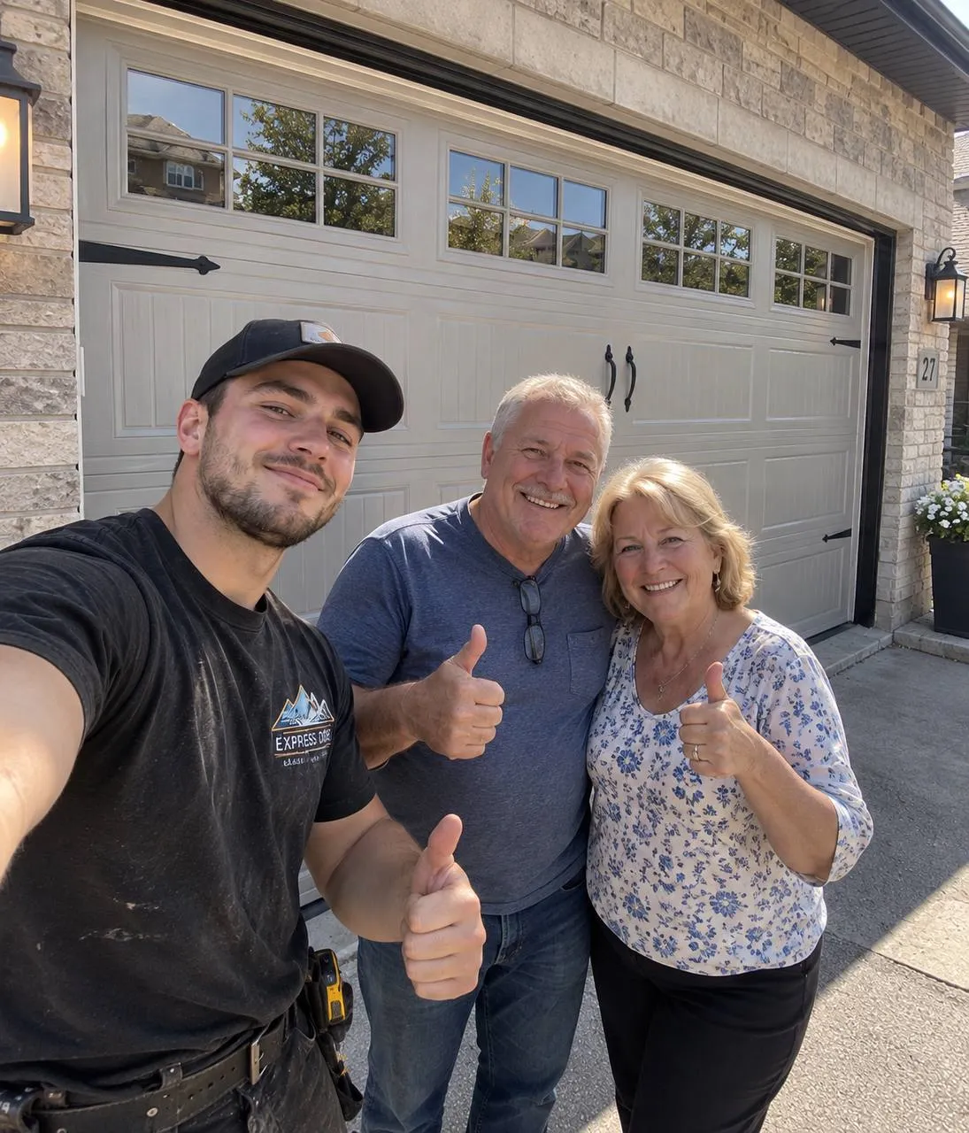 Residential garage door service